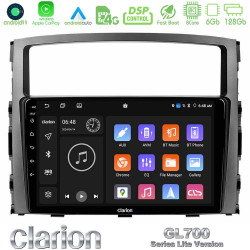Clarion GL700 Lite Series 8Core Android11 6+128GB Mitsubishi Pajero 2008-2009 Navigation Multimedia Tablet 9 Με Carplay -amp; Android Auto