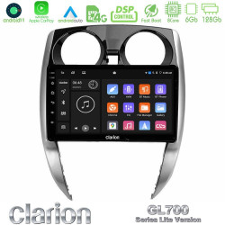 Clarion GL700 Lite Series 8Core Android11 6+128GB Nissan Note 2013-2018 Navigation Multimedia Tablet 10 Με Carplay -amp; Android Auto