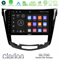Clarion GL700 Lite Series 8Core Android11 6+128GB Nissan Qashqai J11 (AUTO A/C) Navigation Multimedia Tablet 10 Με Carplay -amp; Android Auto