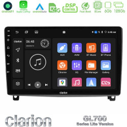 Clarion GL700 Lite Series 8Core Android11 6+128GB Peugeot 407 Navigation Multimedia Tablet 9 Με Carplay -amp; Android Auto Clarion GL700 Lite Series 8Core Android11 6+128GB Peugeot 407 Navigation Multimedia Tablet 9 Με Carplay -amp; Android Auto
