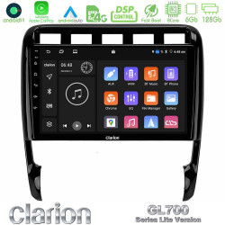 Clarion GL700 Lite Series 8Core Android11 6+128GB Porsche Cayenne 2003-2010 Navigation Multimedia Tablet 9 Με Carplay -amp; Android Auto