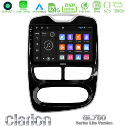 Clarion GL700 Lite Series 8Core Android11 6+128GB Renault Clio 2012-2016 Navigation Multimedia Tablet 10 Με Carplay -amp; Android Auto Clarion GL700 Lite Series 8Core Android11 6+128GB Renault Clio 2012-2016 Navigation Multimedia Tablet 10 Με Carplay -amp; Android Auto