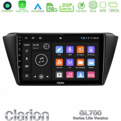 Clarion GL700 Lite Series 8Core Android11 6+128GB Skoda Fabia 2015-2021 Navigation Multimedia Tablet 9 Με Carplay -amp; Android Auto