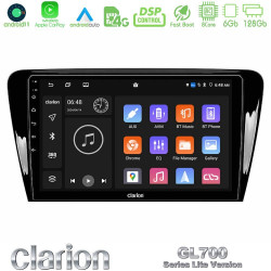 Clarion GL700 Lite Series 8Core Android11 6+128GB Skoda Octavia 7 Navigation Multimedia Tablet 10 Με Carplay -amp; Android Auto