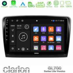 Clarion GL700 Lite Series 8Core Android11 6+128GB Skoda Superb 2008-2015 Navigation Multimedia Tablet 9 Με Carplay -amp; Android Auto