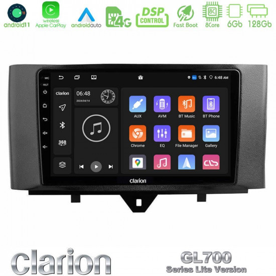 Clarion GL700 Lite Series 8Core Android11 6+128GB Smart 451 Facelift Navigation Multimedia Tablet 9 Με Carplay -amp; Android Auto Clarion GL700 Lite Series 8Core Android11 6+128GB Smart 451 Facelift Navigation Multimedia Tablet 9 Με Carplay -amp; Android Auto