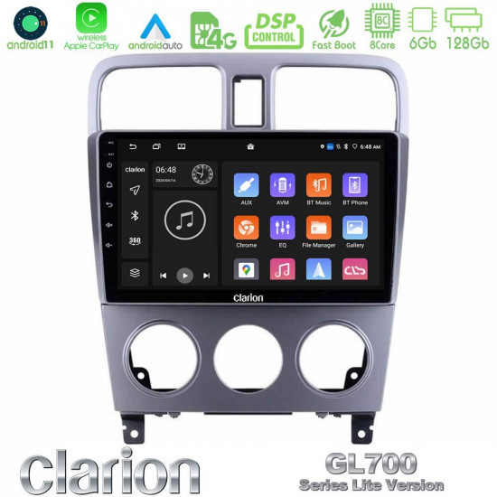 Clarion GL700 Lite Series 8Core Android11 6+128GB Subaru Forester 2003-2007 Navigation Multimedia Tablet 9 Με Carplay -amp; Android Auto Clarion GL700 Lite Series 8Core Android11 6+128GB Subaru Forester 2003-2007 Navigation Multimedia Tablet 9 Με Carplay -amp; Android Auto