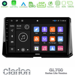 Clarion GL700 Lite Series 8Core Android11 6+128GB Toyota Corolla 2019-2022 Navigation Multimedia Tablet 9 Με Carplay -amp; Android Auto