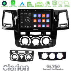 Clarion GL700 Lite Series 8Core Android11 6+128GB Toyota Hilux 2007-2011 Navigation Multimedia Tablet 9 Με Carplay -amp; Android Auto