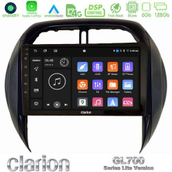 Clarion GL700 Lite Series 8Core Android11 6+128GB Toyota RAV4 2001-2005 (Auto A/C) Navigation Multimedia Tablet 9 Με Carplay -amp; Android Auto