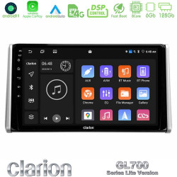 Clarion GL700 Lite Series 8Core Android11 6+128GB Toyota RAV4 2019-2023 Navigation Multimedia Tablet 10 Με Carplay -amp; Android Auto