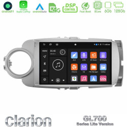 Clarion GL700 Lite Series 8Core Android11 6+128GB Toyota Yaris Navigation Multimedia Tablet 9 Με Carplay -amp; Android Auto