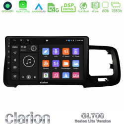 Clarion GL700 Lite Series 8Core Android11 6+128GB Volvo S60 2010-2018 Navigation Multimedia Tablet 9 Με Carplay -amp; Android Auto
