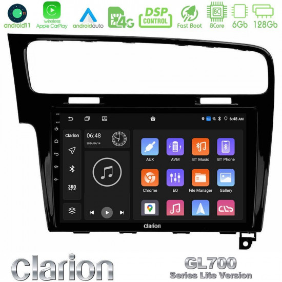 Clarion GL700 Lite Series 8Core Android11 6+128GB VW GOLF 7 Navigation Multimedia Tablet 10 Με Carplay -amp; Android Auto Clarion GL700 Lite Series 8Core Android11 6+128GB VW GOLF 7 Navigation Multimedia Tablet 10 Με Carplay -amp; Android Auto