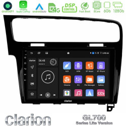 Clarion GL700 Lite Series 8Core Android11 6+128GB VW GOLF 7 Navigation Multimedia Tablet 10 Με Carplay -amp; Android Auto