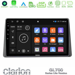 Clarion GL700 Lite Series Dacia Duster 2022-2024 8Core Android11 2+32GB Navigation Multimedia Tablet 9? Με Carplay -amp; Android Auto Με Carplay -amp; Android Auto