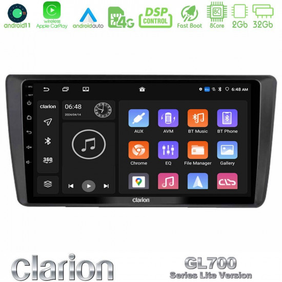 Clarion GL700 Lite Series Skoda Octavia 2004-2012 8Core Android11 2+32GB Navigation Multimedia Tablet 9? Με Carplay -amp; Android Auto Clarion GL700 Lite Series Skoda Octavia 2004-2012 8Core Android11 2+32GB Navigation Multimedia Tablet 9? Με Carplay -amp; Android Auto