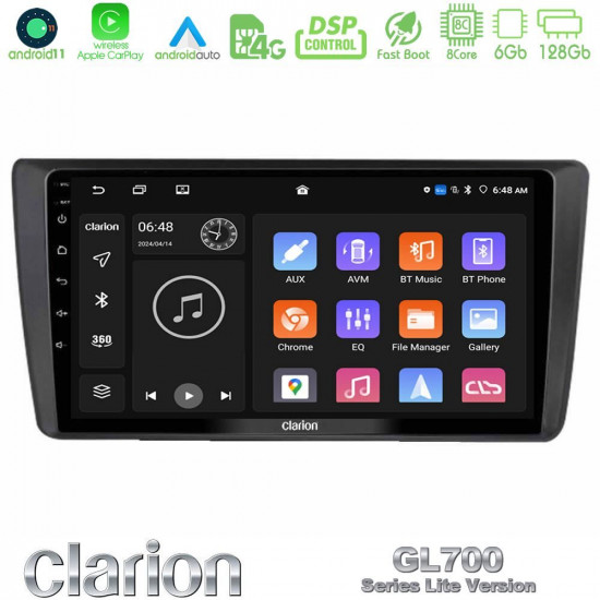 Clarion GL700 Lite Series Skoda Octavia 2004-2012 8Core Android11 6+128GB Navigation Multimedia Tablet 9? Με Carplay -amp; Android Auto Clarion GL700 Lite Series Skoda Octavia 2004-2012 8Core Android11 6+128GB Navigation Multimedia Tablet 9? Με Carplay -amp; Android Auto