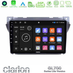 Clarion GL700 Lite Series Suzuki Alto -amp; Nissan Pixo 8Core Android11 6+128GB Navigation Multimedia Tablet 9? Με Carplay -amp; Android Auto