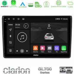 Clarion GL700 Series 8Core Android13 4+64GB Audi A4 B7 Navigation Multimedia Tablet 9 Με Carplay -amp; Android Auto