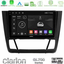 Clarion GL700 Series 8Core Android13 4+64GB BMW 1Series E81/E82/E87/E88 (AUTO A/C) Navigation Multimedia Tablet 9 Με Carplay -amp; Android Auto