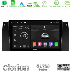Clarion GL700 Series 8Core Android13 4+64GB BMW 5 Series (E39) / X5 (E53) Navigation Multimedia Tablet 9 Με Carplay -amp; Android Auto