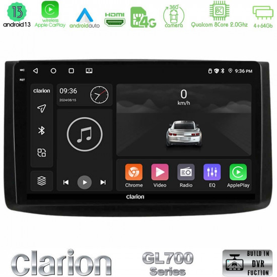 Clarion GL700 Series 8Core Android13 4+64GB Chevrolet Aveo 2006-2010 Navigation Multimedia Tablet 9 Με Carplay -amp; Android Auto Clarion GL700 Series 8Core Android13 4+64GB Chevrolet Aveo 2006-2010 Navigation Multimedia Tablet 9 Με Carplay -amp; Android Auto