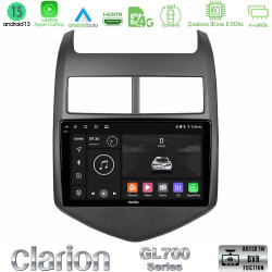 Clarion GL700 Series 8Core Android13 4+64GB Chevrolet Aveo 2011-2017 Navigation Multimedia Tablet 9 Με Carplay -amp; Android Auto