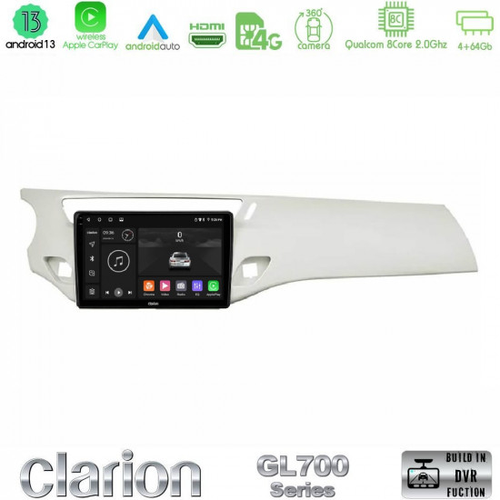 Clarion GL700 Series 8Core Android13 4+64GB Citroen C3 2009-2016 Navigation Multimedia Tablet 9 Με Carplay -amp; Android Auto Clarion GL700 Series 8Core Android13 4+64GB Citroen C3 2009-2016 Navigation Multimedia Tablet 9 Με Carplay -amp; Android Auto