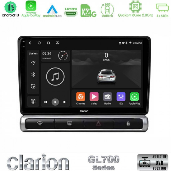 Clarion GL700 Series 8Core Android13 4+64GB Citroen C3 2016-> Navigation Multimedia Tablet 9 Με Carplay -amp; Android Auto Clarion GL700 Series 8Core Android13 4+64GB Citroen C3 2016-> Navigation Multimedia Tablet 9 Με Carplay -amp; Android Auto