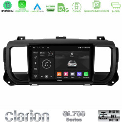 Clarion GL700 Series 8Core Android13 4+64GB Citroen/Peugeot/Opel/Toyota Navigation Multimedia Tablet 9 Με Carplay -amp; Android Auto