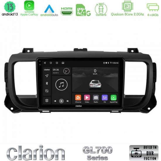 Clarion GL700 Series 8Core Android13 4+64GB Citroen/Peugeot/Opel/Toyota Navigation Multimedia Tablet 9 Με Carplay -amp; Android Auto Clarion GL700 Series 8Core Android13 4+64GB Citroen/Peugeot/Opel/Toyota Navigation Multimedia Tablet 9 Με Carplay -amp; Android Auto