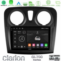 Clarion GL700 Series 8Core Android13 4+64GB Dacia Dokker 2014-2021 Navigation Multimedia Tablet 9 Με Carplay -amp; Android Auto