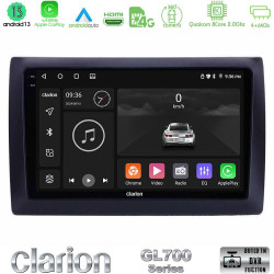 Clarion GL700 Series 8Core Android13 4+64GB Fiat Stilo Navigation Multimedia Tablet 9 Με Carplay -amp; Android Auto