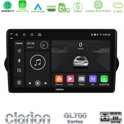 Clarion GL700 Series 8Core Android13 4+64GB Fiat Tipo 2015-2022 (Hatchback) Navigation Multimedia Tablet 9 Με Carplay -amp; Android Auto