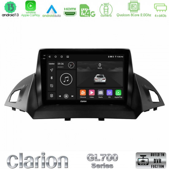 Clarion GL700 Series 8Core Android13 4+64GB Ford C-Max/Kuga Navigation Multimedia Tablet 9 Με Carplay -amp; Android Auto Clarion GL700 Series 8Core Android13 4+64GB Ford C-Max/Kuga Navigation Multimedia Tablet 9 Με Carplay -amp; Android Auto