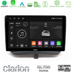 Clarion GL700 Series 8Core Android13 4+64GB Ford Courier 2015-2023 Navigation Multimedia Tablet 9 Με Carplay -amp; Android Auto