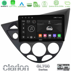 Clarion GL700 Series 8Core Android13 4+64GB Ford Focus 1999-2004 Navigation Multimedia Tablet 9 Με Carplay -amp; Android Auto