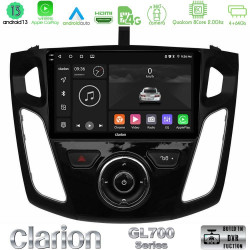 Clarion GL700 Series 8Core Android13 4+64GB Ford Focus 2012-2018 Navigation Multimedia Tablet 9 Με Carplay -amp; Android Auto