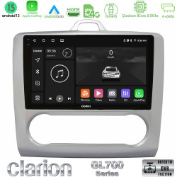 Clarion GL700 Series 8Core Android13 4+64GB Ford Focus Auto AC Navigation Multimedia Tablet 9 Με Carplay -amp; Android Auto
