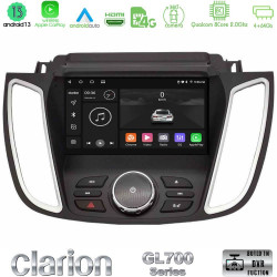 Clarion GL700 Series 8Core Android13 4+64GB Ford Kuga/C-Max 2013-2019 Navigation Multimedia Tablet 9 Με Carplay -amp; Android Auto