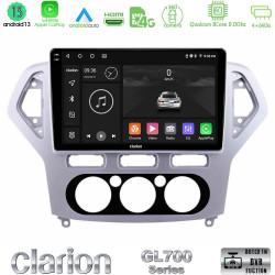 Clarion GL700 Series 8Core Android13 4+64GB Ford Mondeo 2007-2010 Manual A/C Navigation Multimedia Tablet 10 Με Carplay -amp; Android Auto Clarion GL700 Series 8Core Android13 4+64GB Ford Mondeo 2007-2010 Manual A/C Navigation Multimedia Tablet 10 Με Carplay -amp; Android Auto