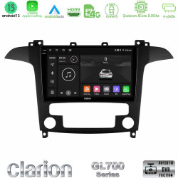 Clarion GL700 Series 8Core Android13 4+64GB Ford S-Max 2006-2012 Navigation Multimedia Tablet 9 Με Carplay -amp; Android Auto