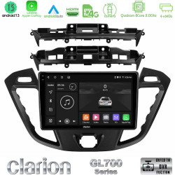 Clarion GL700 Series 8Core Android13 4+64GB Ford Transit Custom/Tourneo Custom Navigation Multimedia Tablet 9 Με Carplay -amp; Android Auto