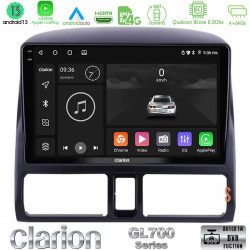 Clarion GL700 Series 8Core Android13 4+64GB Honda CRV 2002-2006 Navigation Multimedia Tablet 9 Με Carplay -amp; Android Auto