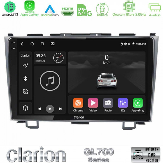 Clarion GL700 Series 8Core Android13 4+64GB Honda CRV Navigation Multimedia Tablet 9 Με Carplay -amp; Android Auto Clarion GL700 Series 8Core Android13 4+64GB Honda CRV Navigation Multimedia Tablet 9 Με Carplay -amp; Android Auto
