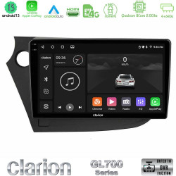 Clarion GL700 Series 8Core Android13 4+64GB Honda Insight 2009-2015 Navigation Multimedia Tablet 9 Με Carplay -amp; Android Auto