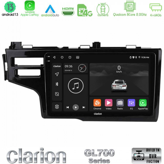 Clarion GL700 Series 8Core Android13 4+64GB Honda Jazz 2013-2020 Navigation Multimedia Tablet 9 Με Carplay -amp; Android Auto Clarion GL700 Series 8Core Android13 4+64GB Honda Jazz 2013-2020 Navigation Multimedia Tablet 9 Με Carplay -amp; Android Auto