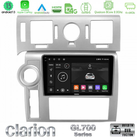 Clarion GL700 Series 8Core Android13 4+64GB Hummer H2 2008-2009 Navigation Multimedia Tablet 9 Με Carplay -amp; Android Auto Clarion GL700 Series 8Core Android13 4+64GB Hummer H2 2008-2009 Navigation Multimedia Tablet 9 Με Carplay -amp; Android Auto