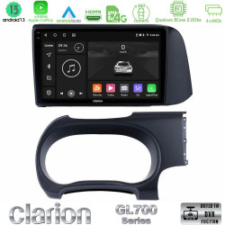 Clarion GL700 Series 8Core Android13 4+64GB Hyundai i10 Navigation Multimedia Tablet 9 Με Carplay -amp; Android Auto